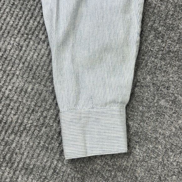 VTG 90’s New Directions Shirt Women Large Blue Stripe Christmas Embroidered Top - Picture 14 of 14